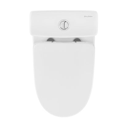 Sublime II One-Piece 12" Rough-in 1.1/1.6 GPF Dual Top Flush Round Compact Toilet in Glossy White (6 - Pack)