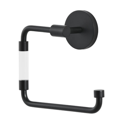 Verre Acrylic Toilet Paper Holder in Matte Black