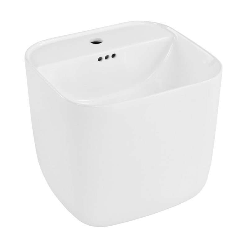 Carre 17.5" Wall-Mount Bathroom Sink