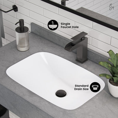 Avancer 36'' Wall Mount Sink In Charcoal Grey