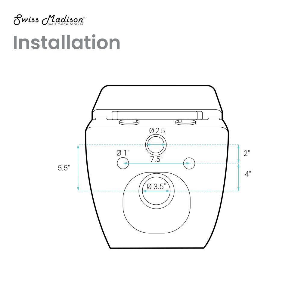 Concorde Wall-Hung Toilet Bundle 0.8/1.6 GPF Dual Flush in Matte Black with Brass Flush Plate