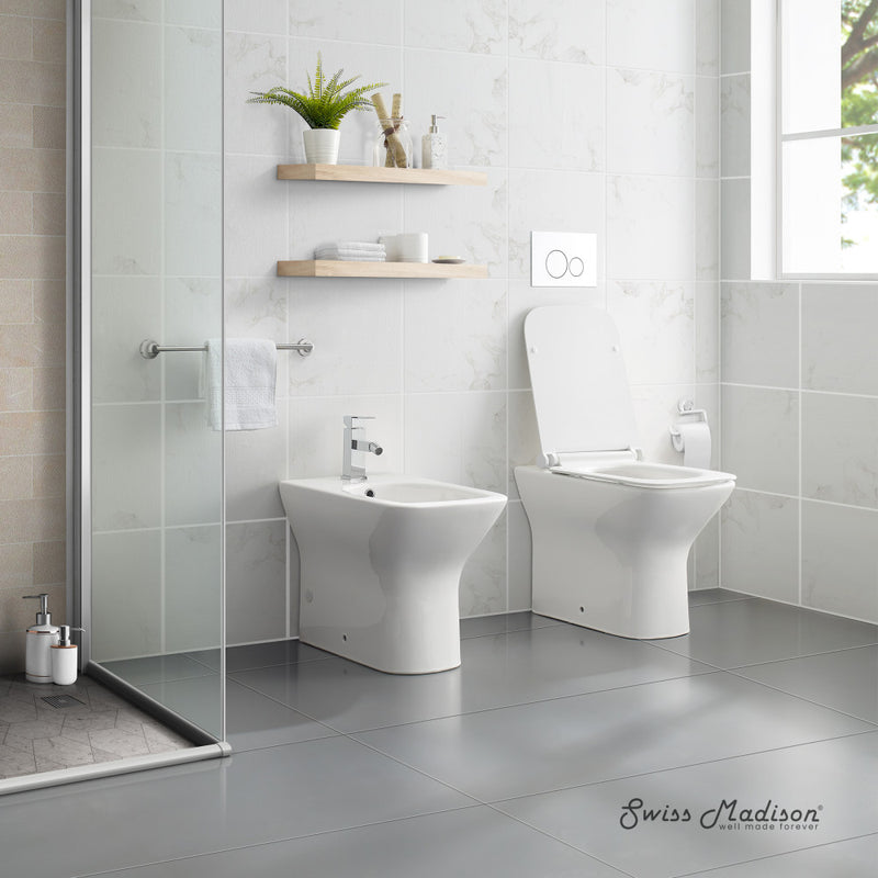 Carre Back-To-Wall Square Toilet Bowl