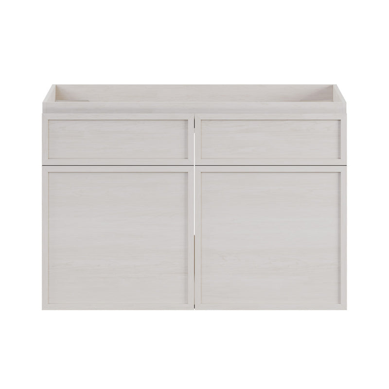 St. Tropez 30" Wall-Mounted Bathroom Vanity Cabinet without Top in White Oak