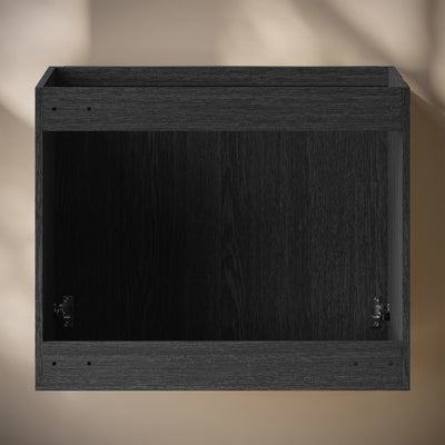 Cascade 30" Wall-Mounted Bathroom Vanity Cabinet without Top in Black Oak