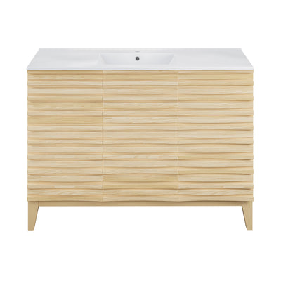 Cascade 48'' Bathroom Vanity in Natural Oak