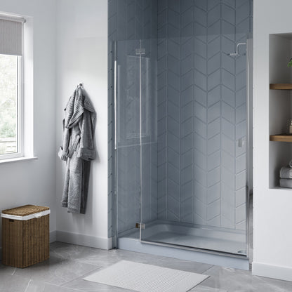 Voltaire 60" x 32" Single-Threshold, Right-Hand Drain, Shower Base in Gray