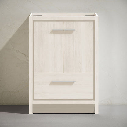 Virage 30" Freestanding Bathroom Vanity in White Oak without Sink Top