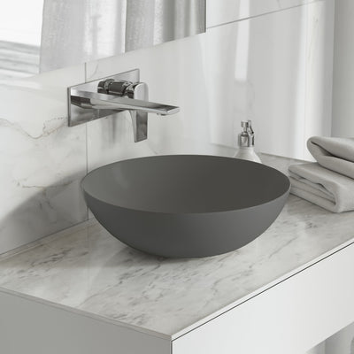 Classe 16 Color Ceramic Sink in Matte Grey