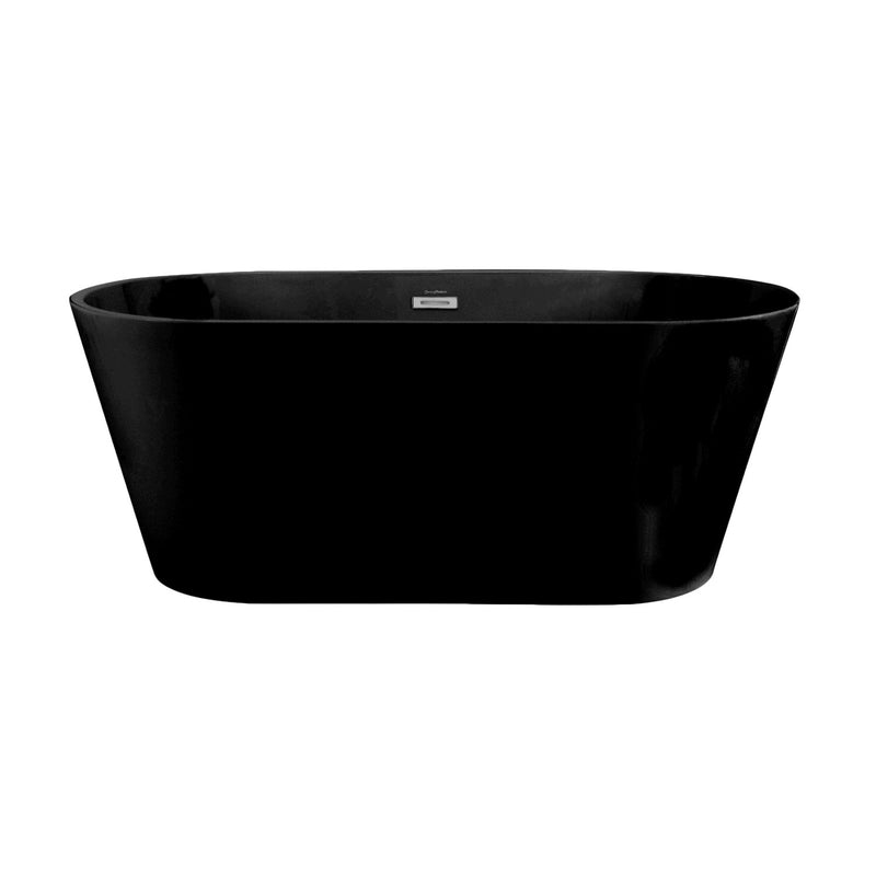 Claire 60" Freestanding Bathtub in Matte Black