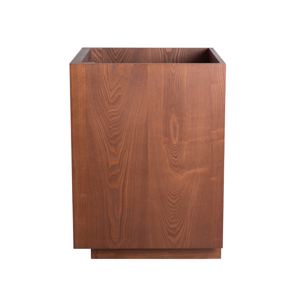 Daxton 24" Freestanding Bathroom Vanity Cabinet without Top in Brown Oak
