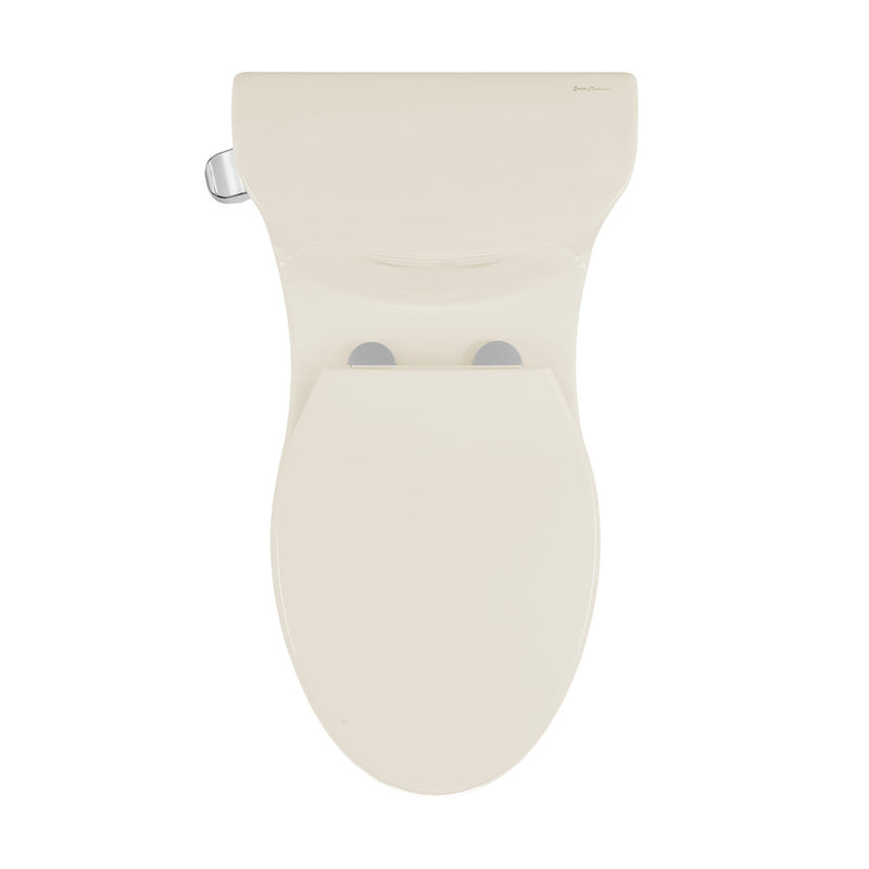 Sublime One-Piece Elongated Left Side Flush Handle Toilet in Bisque 1.28 gpf