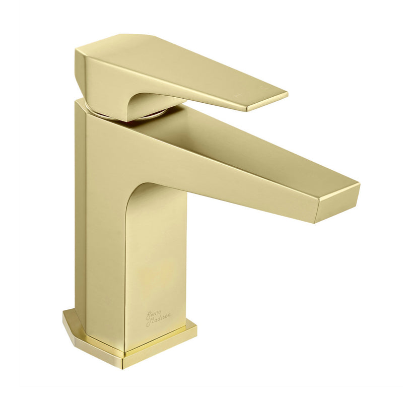 Voltaire Single Hole, Single-Handle, Bathroom Faucet in Brushed Gold