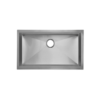 Tourner 32" 18 Gauge Stainless Steel Undermount Kitchen Sink in Matte Black