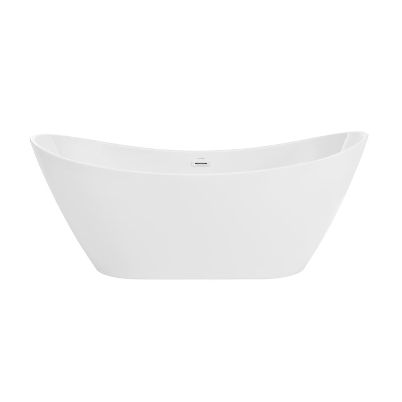 Ivy 60" Double Slipper Freestanding Bathtub