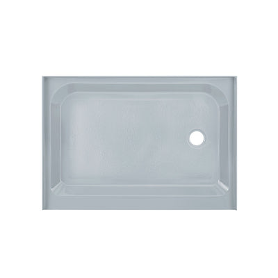 Voltaire 48" x 36" Single-Threshold, Right-Hand Drain, Shower Base in Grey