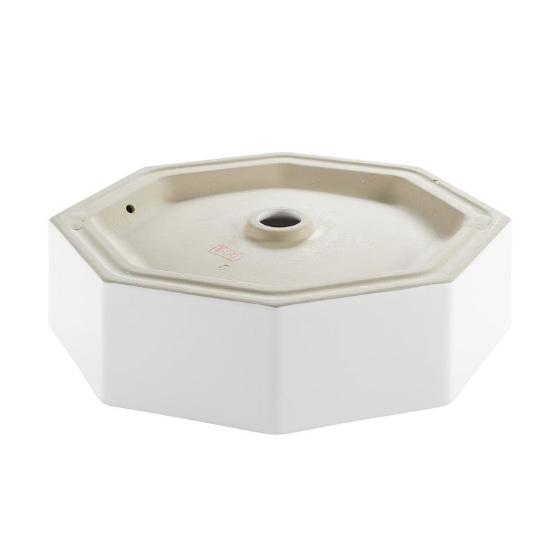 Brusque Glossy White Ceramic Specialty Vessel Sink 19.25 in
