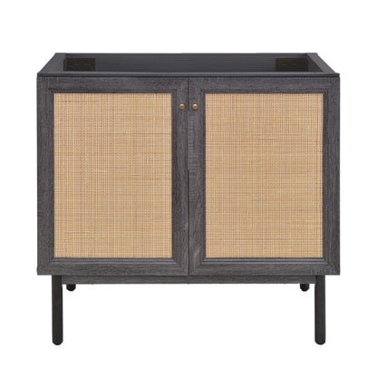 Classe 36" Bathroom Vanity in Black Cabinet Only