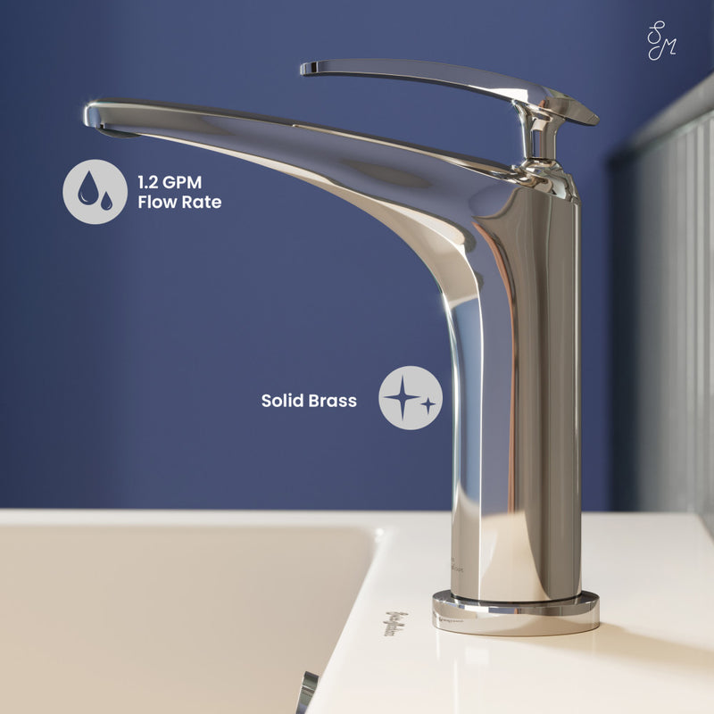 Sublime Single Hole, Single-Handle, Bathroom Faucet in Chrome