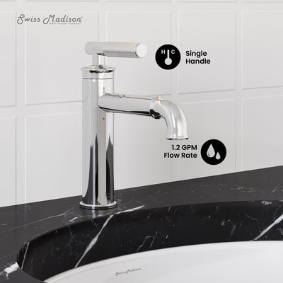 Avallon Single Hole, Single-Handle Sleek, Bathroom Faucet in Chrome
