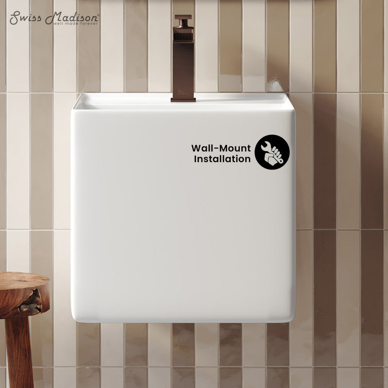 Pur 16.5" Square Wall-Mount Bathroom Sink