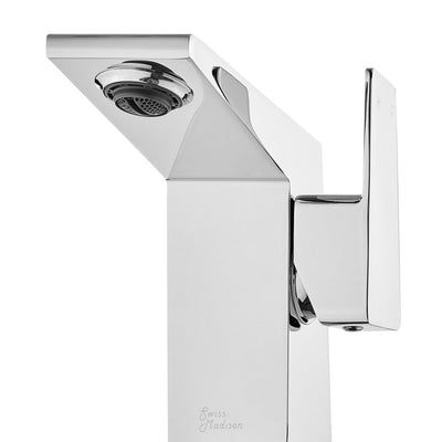 Carre Single Hole, Single-Handle, Bathroom Faucet in Chrome