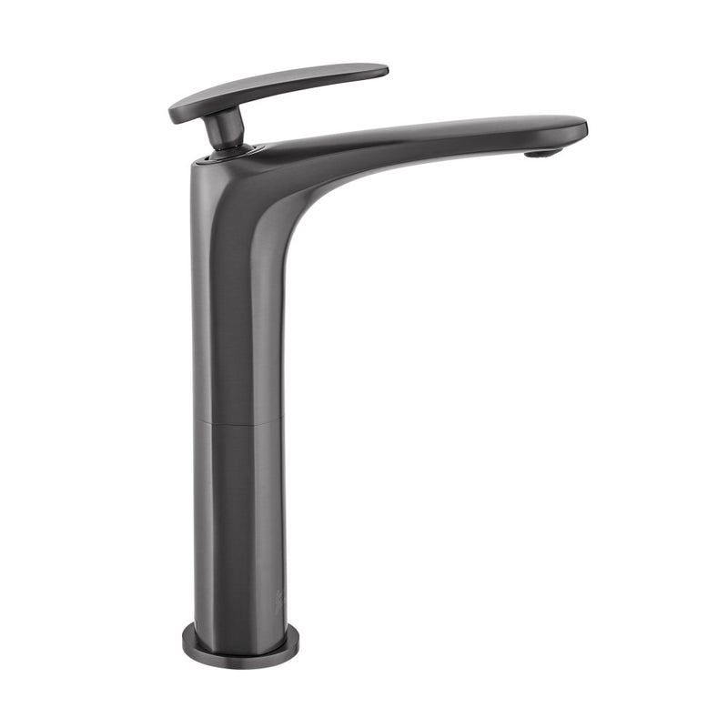 Sublime Single Hole, Single-Handle, High Arc Bathroom Faucet in Gunmetal Gray