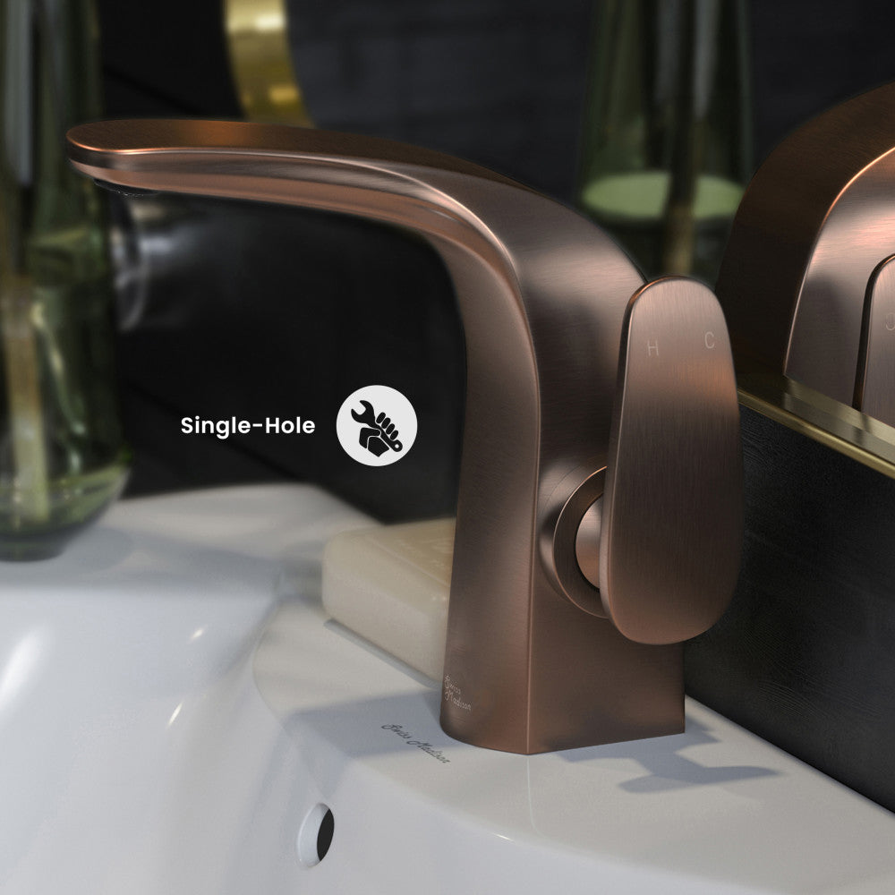 Chateau Single Hole, Single-Handle, Bathroom Faucet in Oil Rubbed Bronze