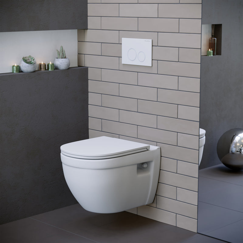 Ivy Wall-Hung Elongated Toilet Bowl in Matte White