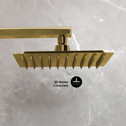 Concorde Single-Handle 1-Spray Tub and Shower Faucet in Brushed Gold (Valve Included)