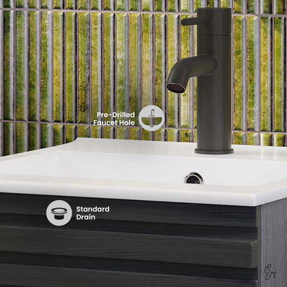 Cascade 18" Bathroom Vanity in Black