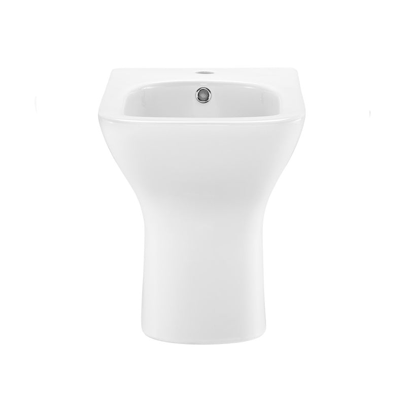 Carre Floor Mount Classic Bidet in Glossy White