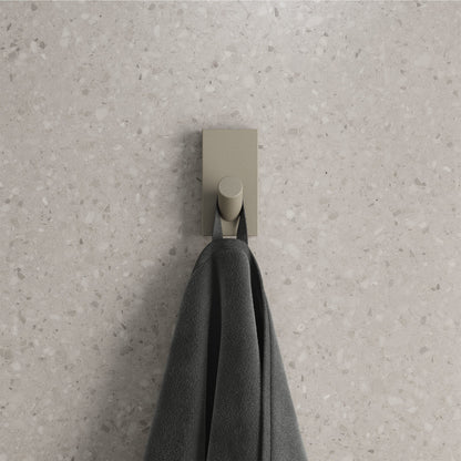 Monaco Concrete Bathroom Robe Hook in Taupe