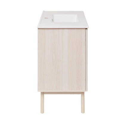 Classe 36" Freestanding Bathroom Vanity in White Oak with Sink Top