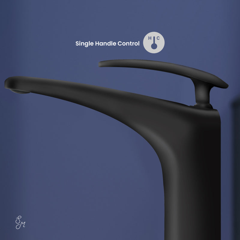 Sublime Single Hole, Single-Handle, Bathroom Faucet in Matte Black