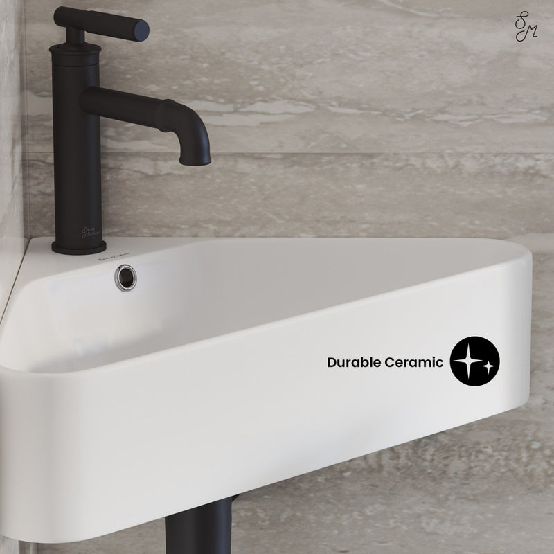 St Tropez Corner Wall Hung Sink