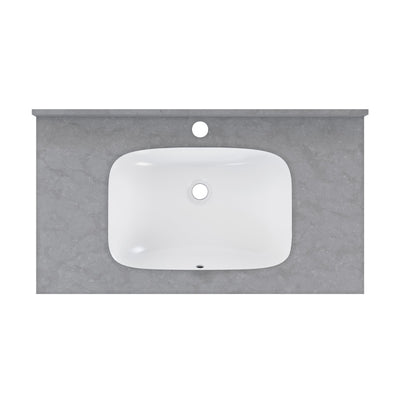 Avancer 36'' Wall Mount Sink In Charcoal Grey