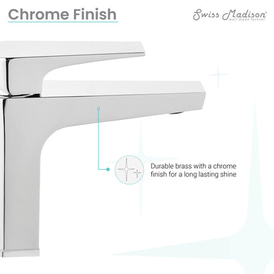 Voltaire Single Hole, Single-Handle, Bathroom Faucet in Chrome