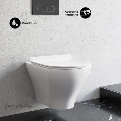 Monaco Wall-Hung Round Toilet Bowl