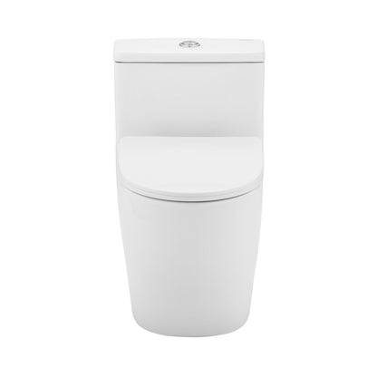 Arles One-Piece Elongated Toilet Vortex Dual-Flush 1.1/1.6 GPF