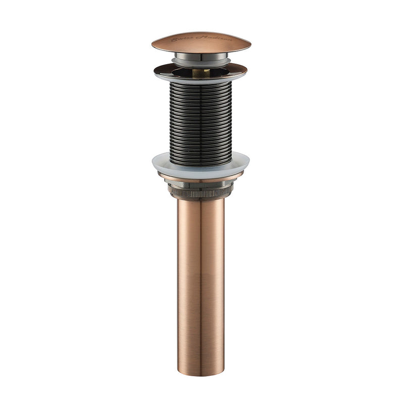 Residential Non-Overflow Pop Up Sink Drain 1.75 in Bronze