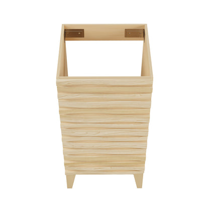 Cascade 18" Bathroom Vanity in Natural Oak - Cabinet