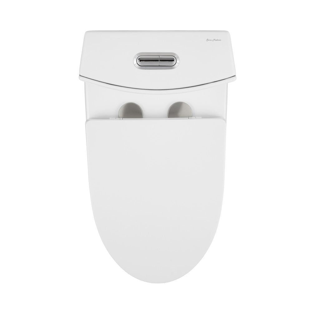 St. Tropez One Piece Elongated Toilet Dual Vortex Flush 1.1/1.6 gpf with 10" Rough In (6 - Pack)