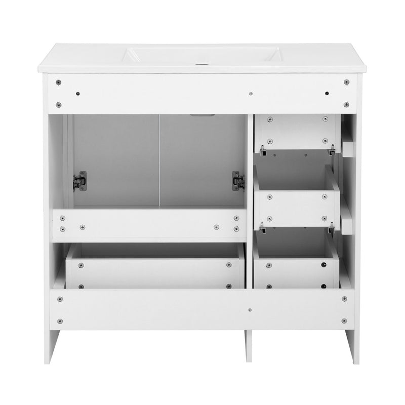 Virage 36 Freestanding, Bathroom Vanity in White