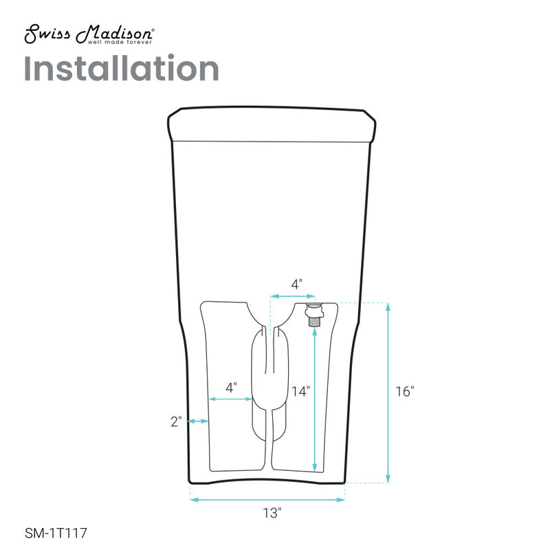 Classe One-Piece 12" Rough-in 1.1/1.6 GPF Dual Top Flush Elongated Toilet in Glossy White