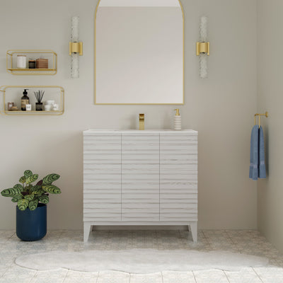 Cascade 36'' Bathroom Vanity in White