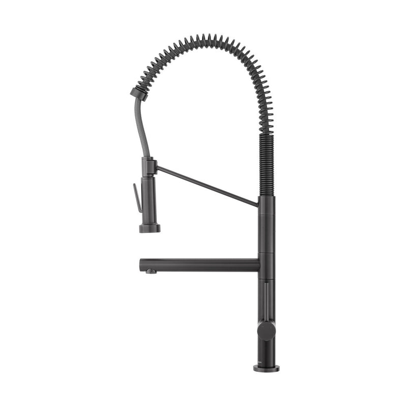 Nouvet Single Handle, Pull-Down Kitchen Faucet with Pot Filler in Gunmetal Grey