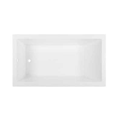 Voltaire 60" x 36" Reversible Drain Drop-In Bathtub