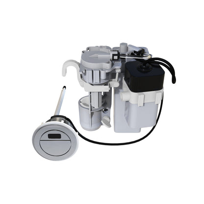 Touchless retrofit kit accessory, electric components with sensor and valve mechanism.
