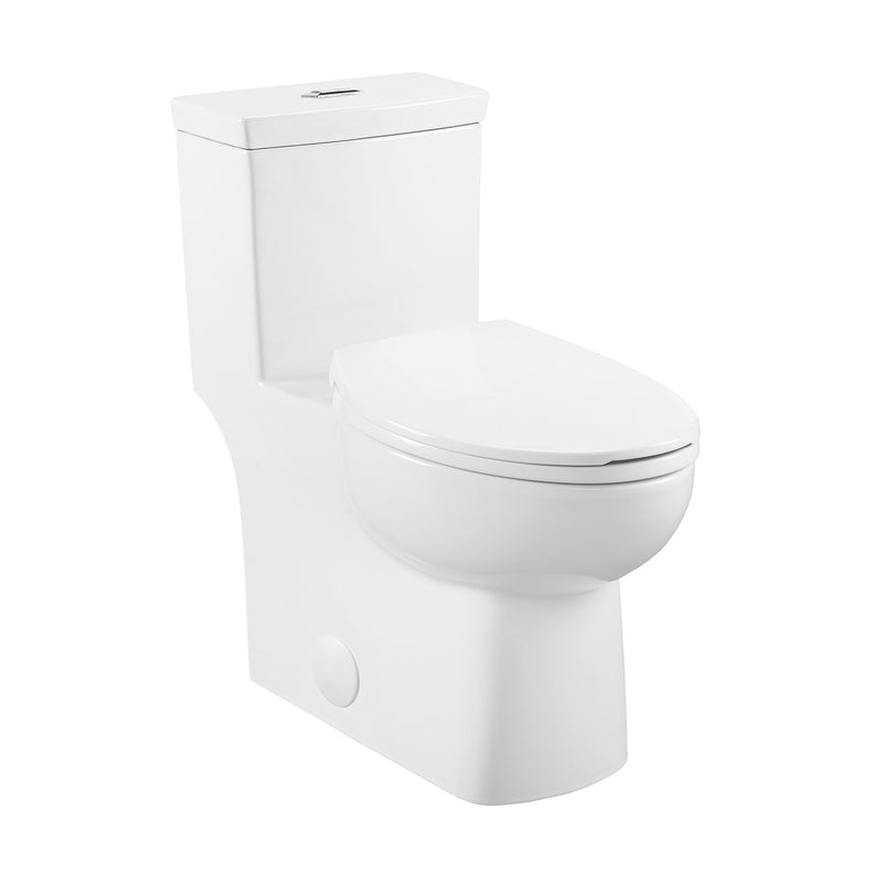 Classe One-Piece 12" Rough-in 1.1/1.6 GPF Dual Top Flush Elongated Toilet in Glossy White