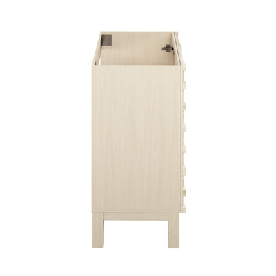 Cascade 30" Freestanding Bathroom Vanity Cabinet without Top in White Oak